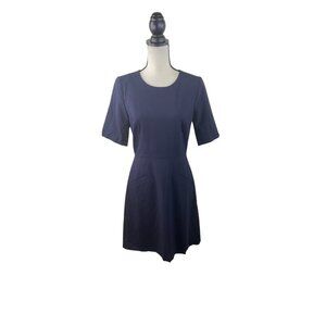 J.Crew Italian Stretch Wool Tollegno 1900 Navy Dress NWT 4